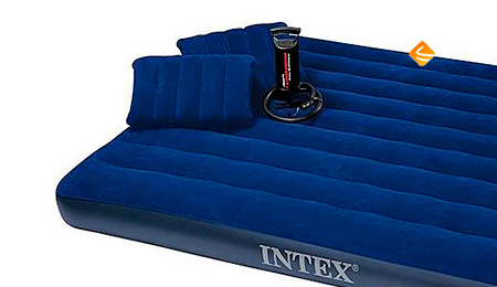 Матрас Intex Classic + 2 подушки и ручной насос - отзыв